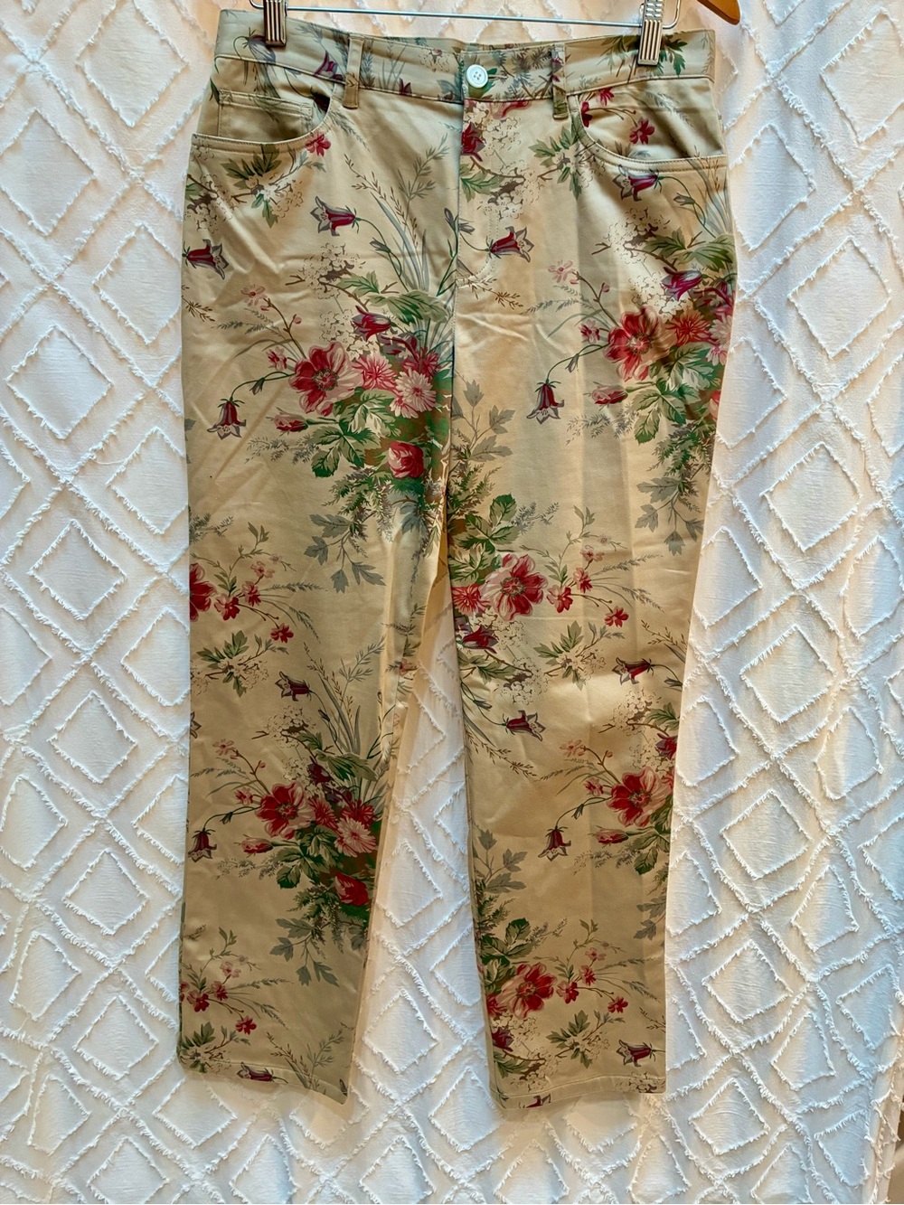 Chaps Ralph Lauren Cabbage Rose Pants 8